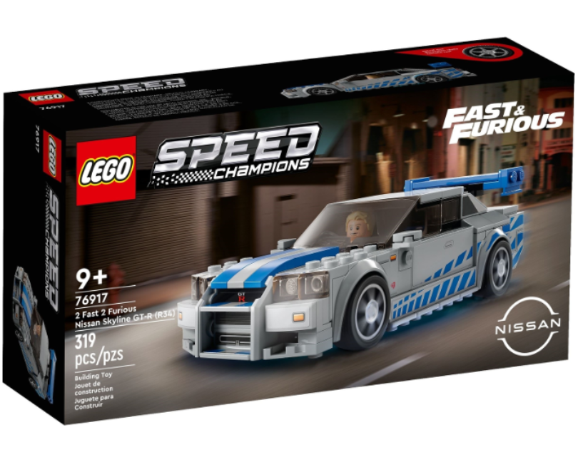 LEGO Speed Champions 76917 2 Fast 2 Furious Nissan Skyline GT-R (R34)